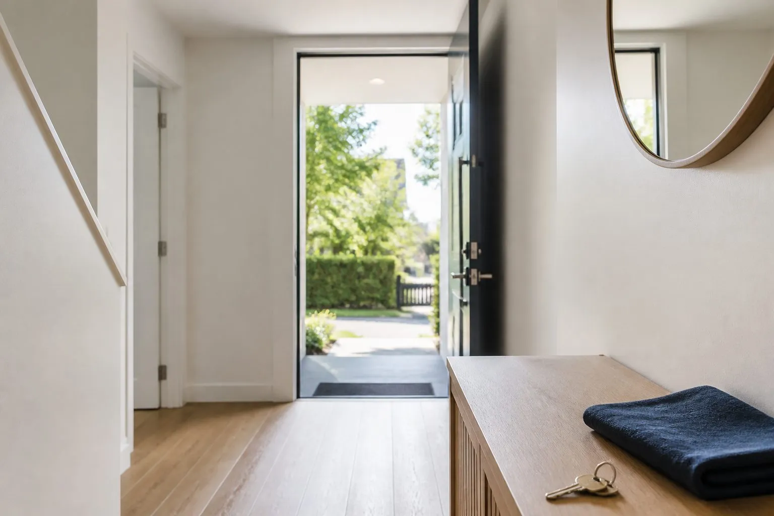 Auckland rental entrance ready for key handover